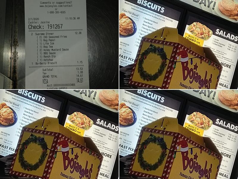 Bojangles Menu