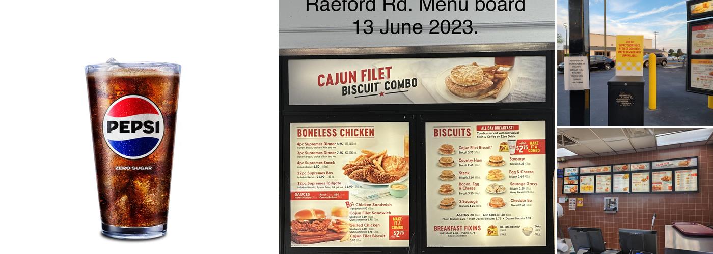 Bojangles Menu
