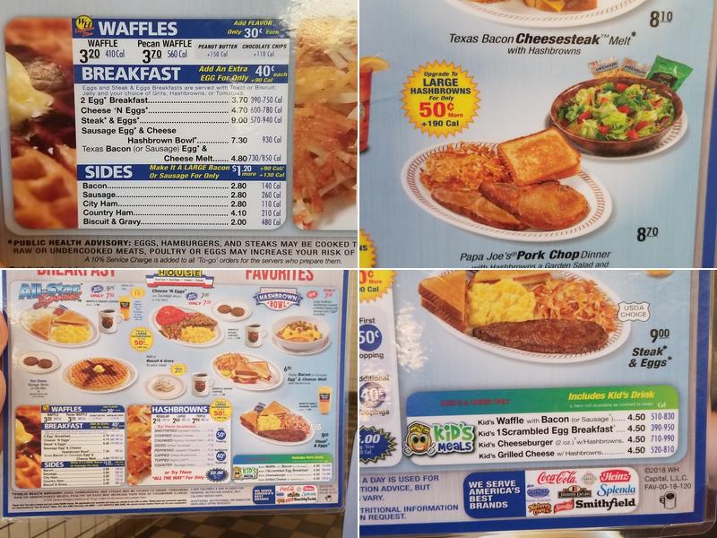 Waffle House Menu