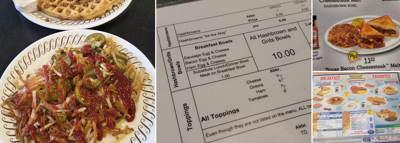 Waffle House Menu