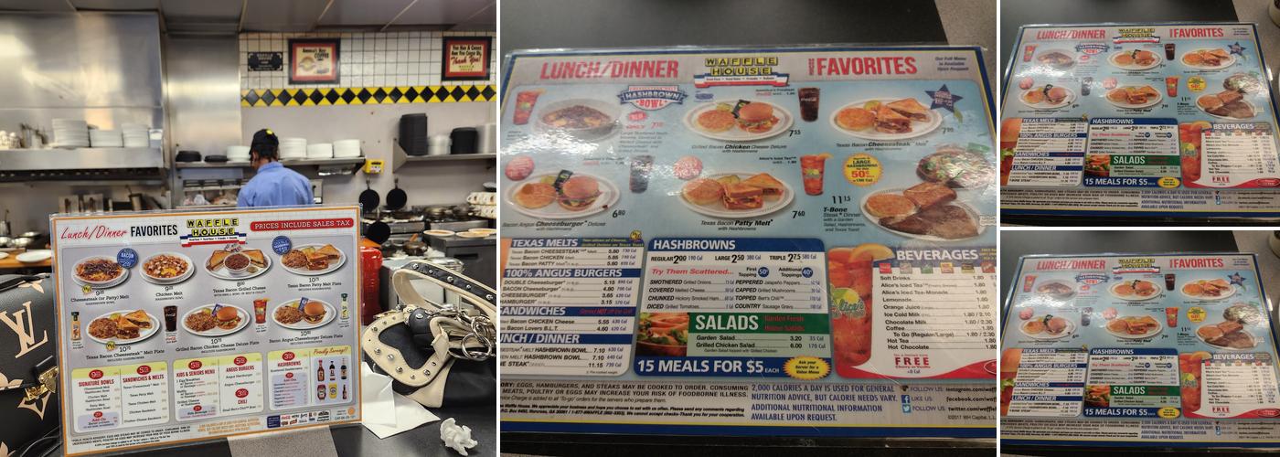 Waffle House Menu