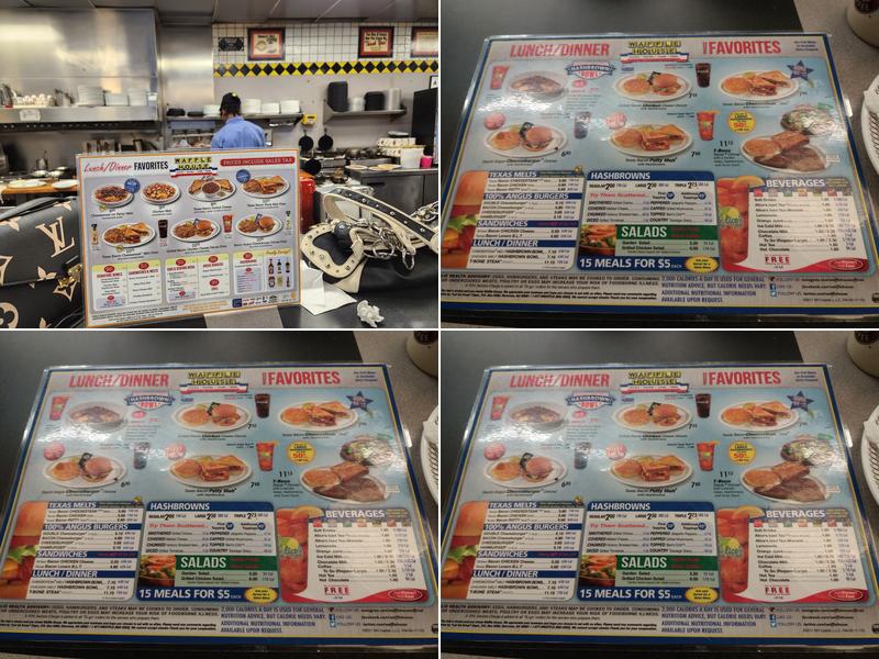 Waffle House Menu