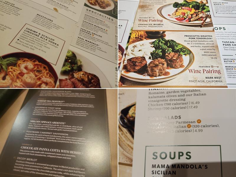 Carrabba's Italian Grill Menu