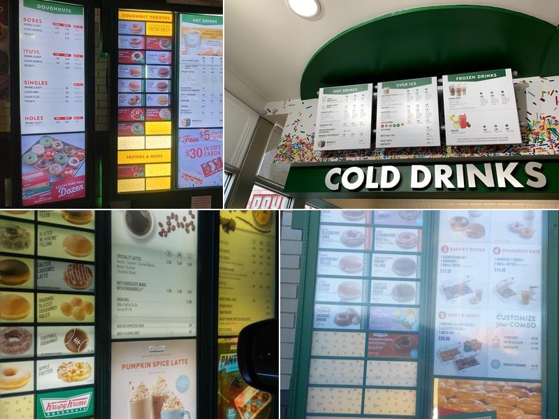 Krispy Kreme Menu