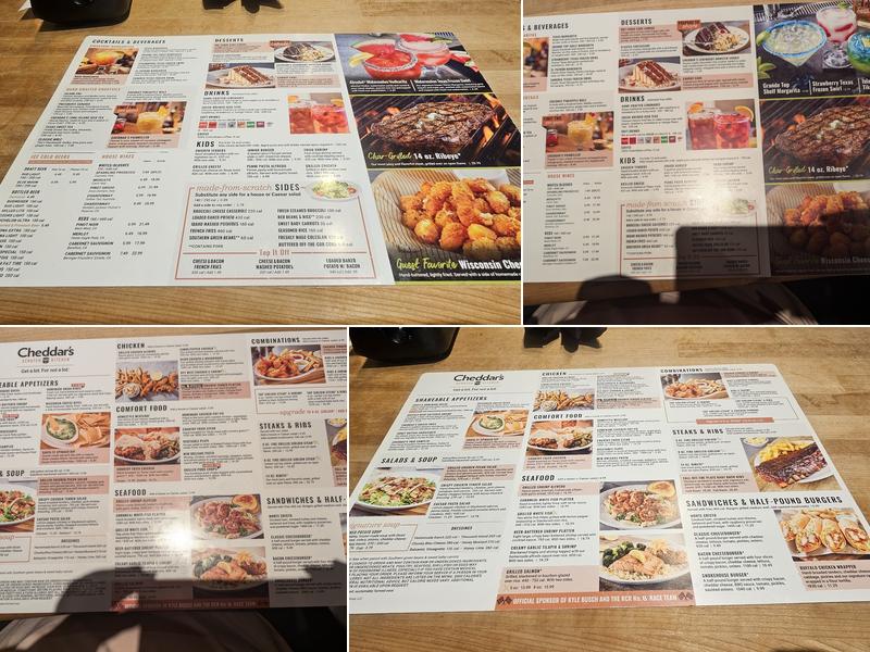 Cheddar's Scratch Kitchen Menu