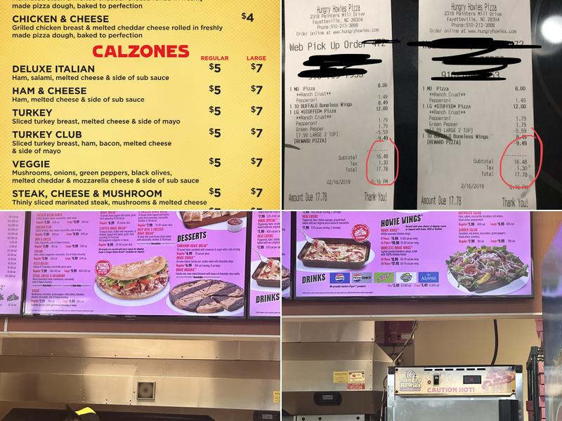 Hungry Howie's Pizza Menu