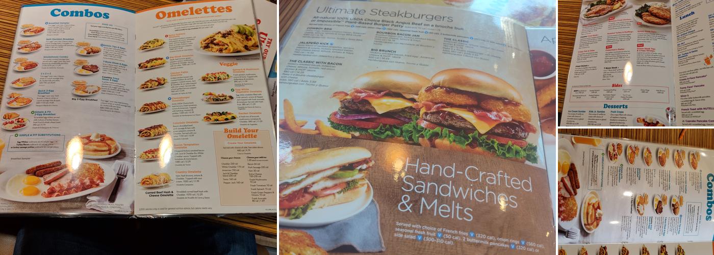 IHOP Menu