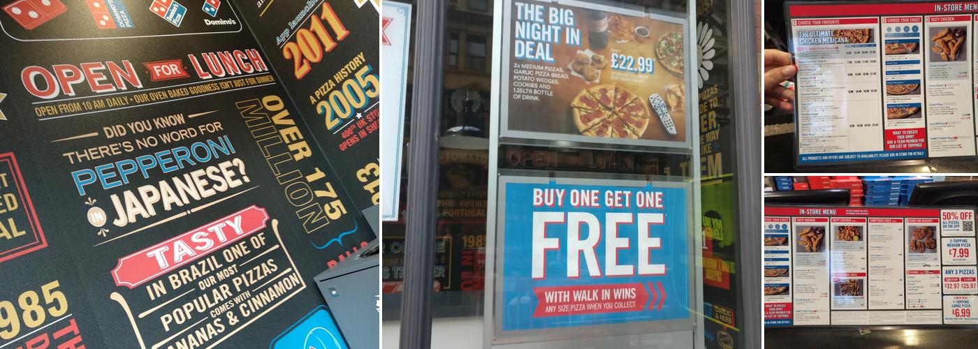 Domino's Pizza - Bristol - City Centre Menu