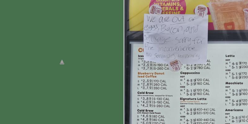Dunkin' Menu