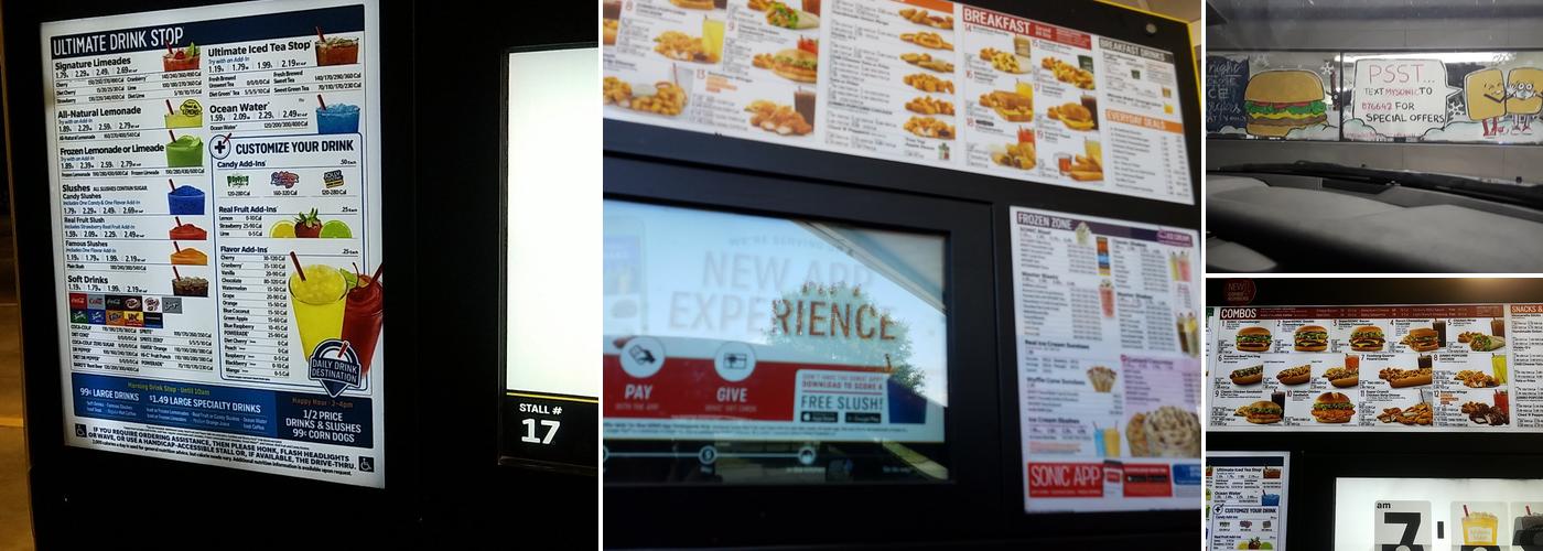 Sonic Drive-In Menu