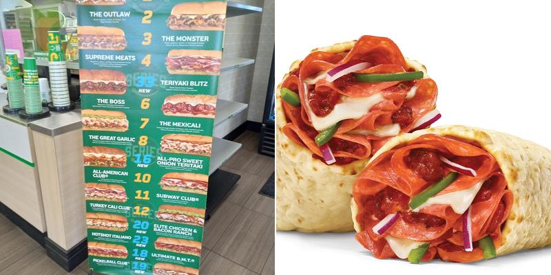 Subway Menu