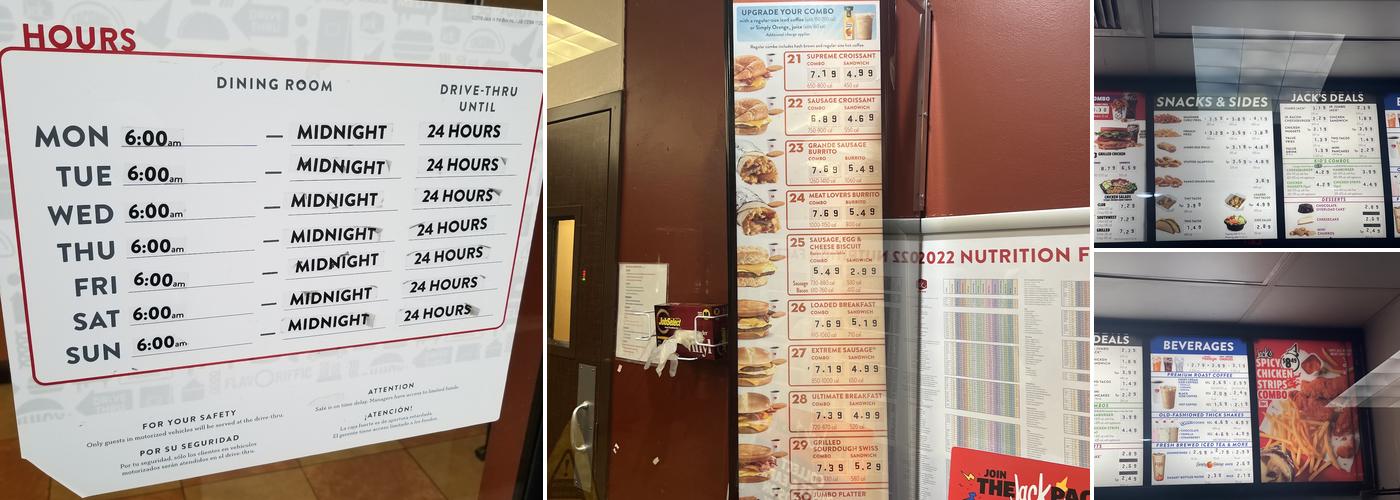 Jack In The Box Menu