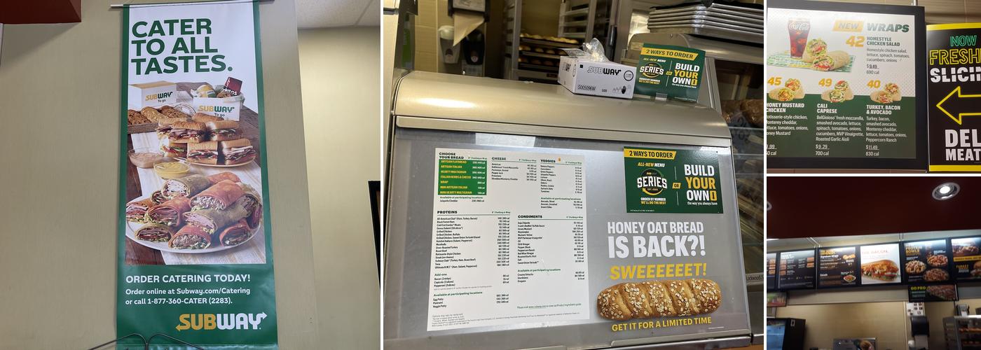 Subway Menu