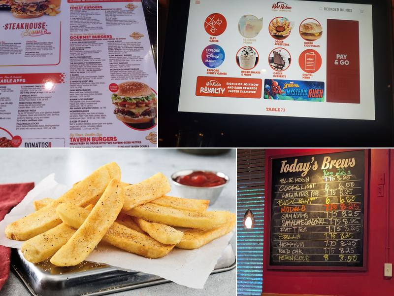 Red Robin Gourmet Burgers and Brews Menu