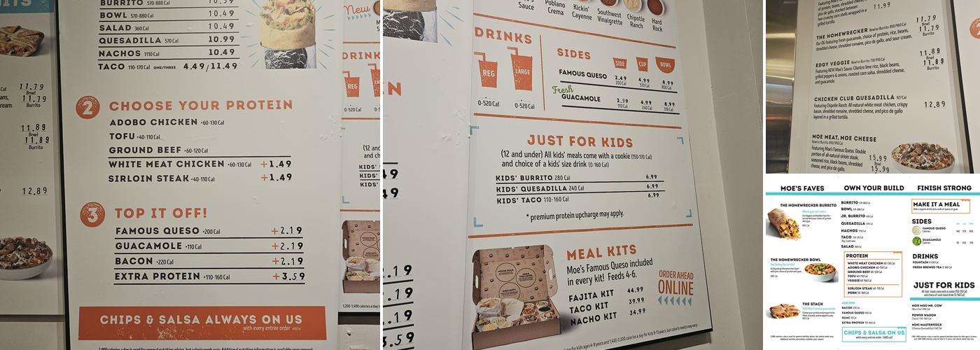 Moe's Southwest Grill Menu