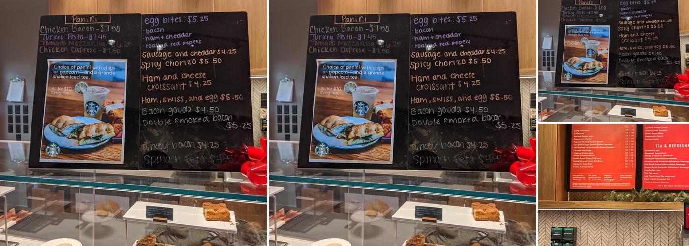 Starbucks Menu