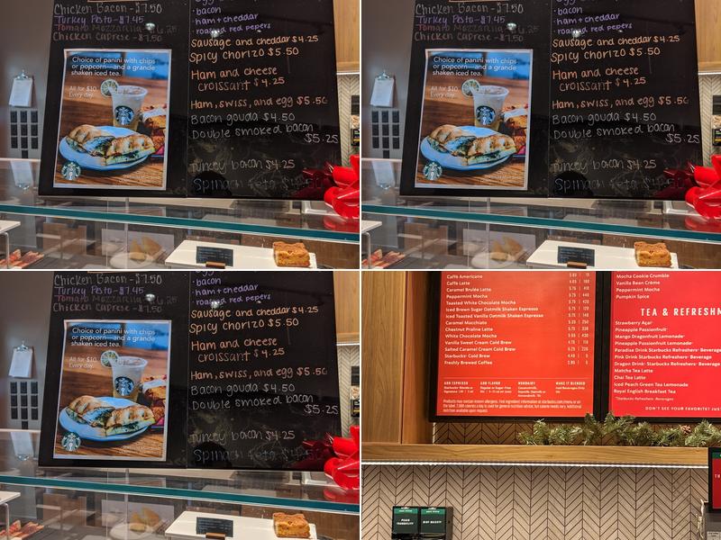 Starbucks Menu