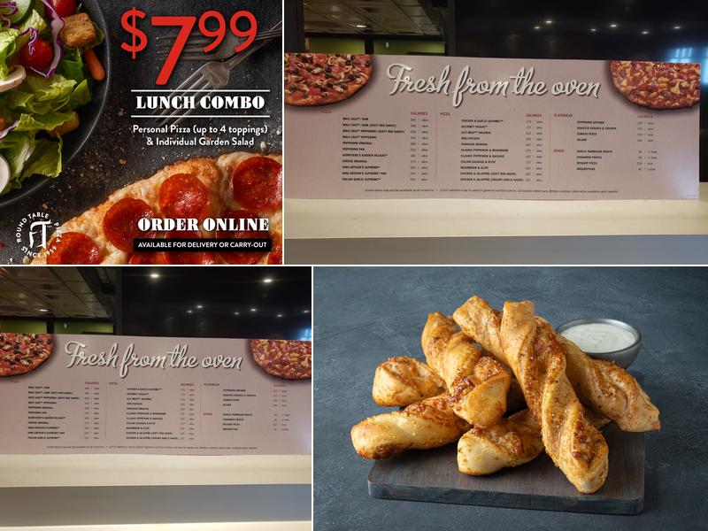 Round Table Pizza Menu