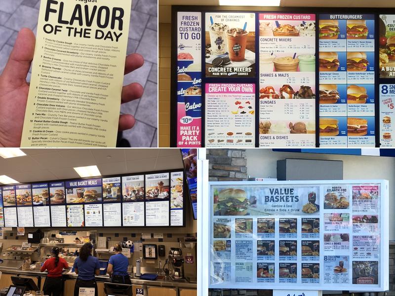 Culver’s Menu