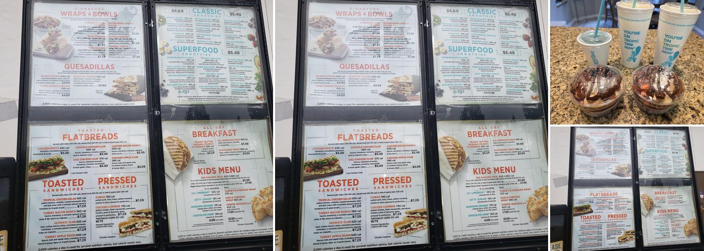 Tropical Smoothie Cafe Menu