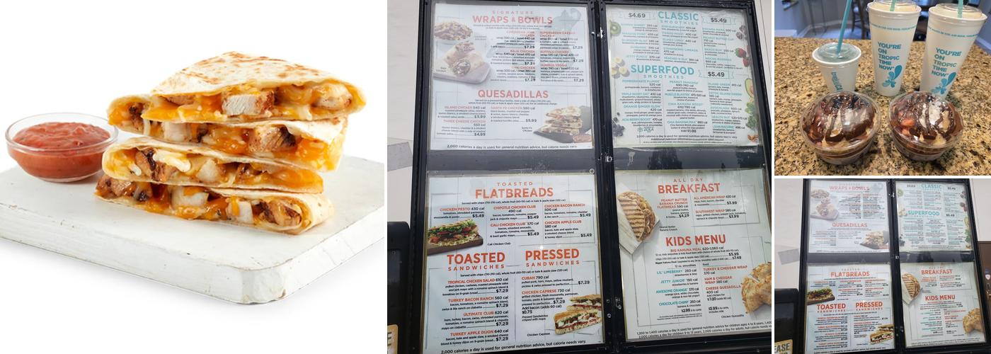 Tropical Smoothie Cafe Menu