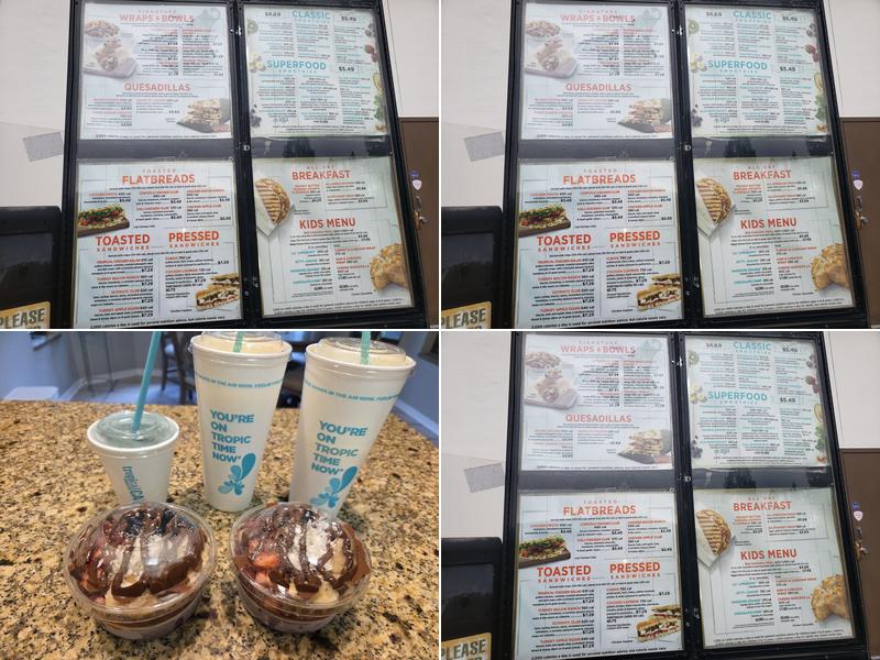 Tropical Smoothie Cafe Menu