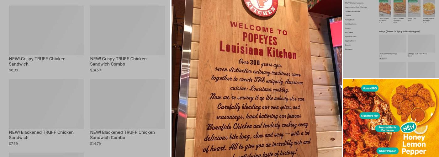 Popeyes Louisiana Kitchen Menu
