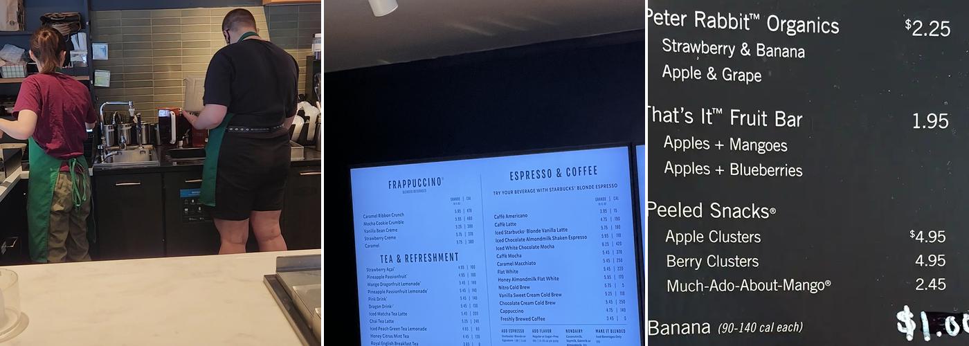 Starbucks Menu