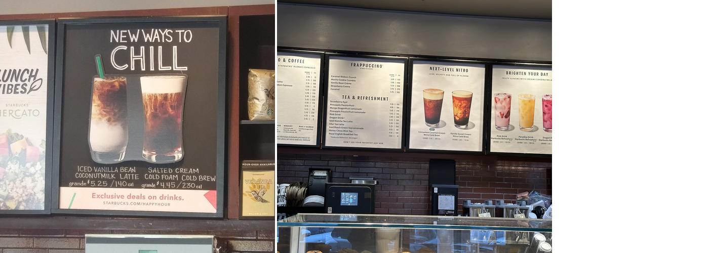 Starbucks Menu