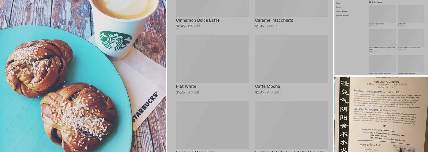 Starbucks Menu