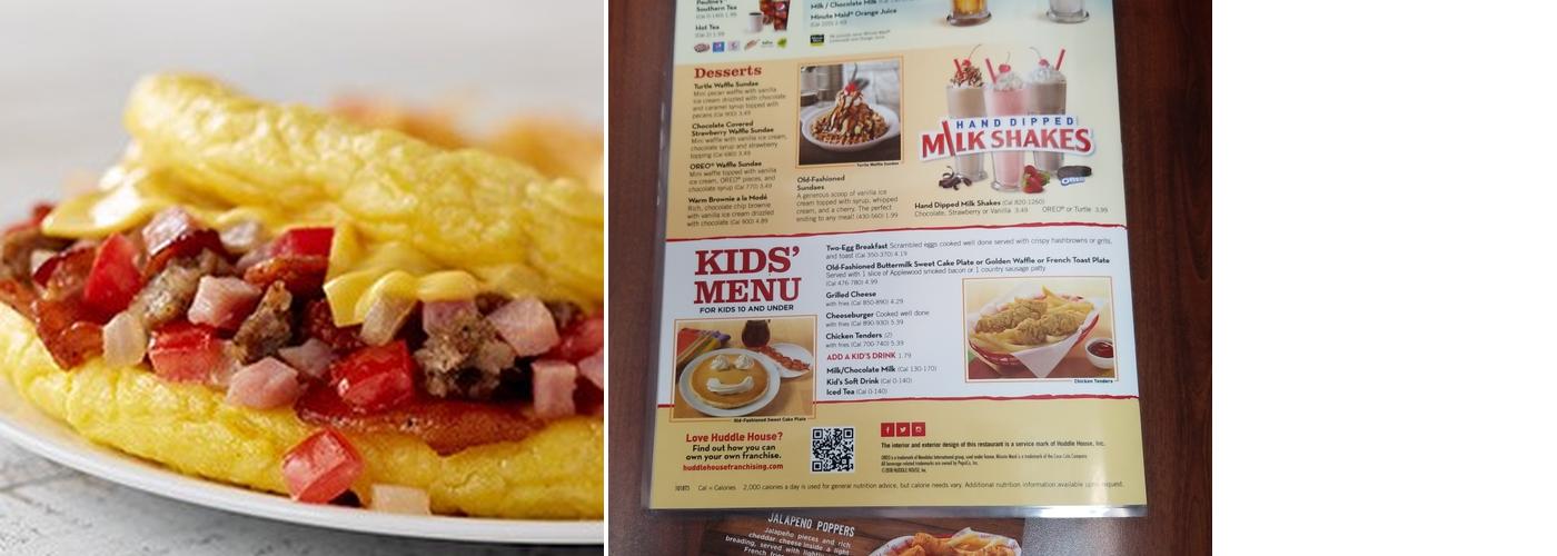 Huddle House Menu