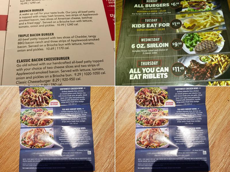 Applebee's Grill + Bar Menu