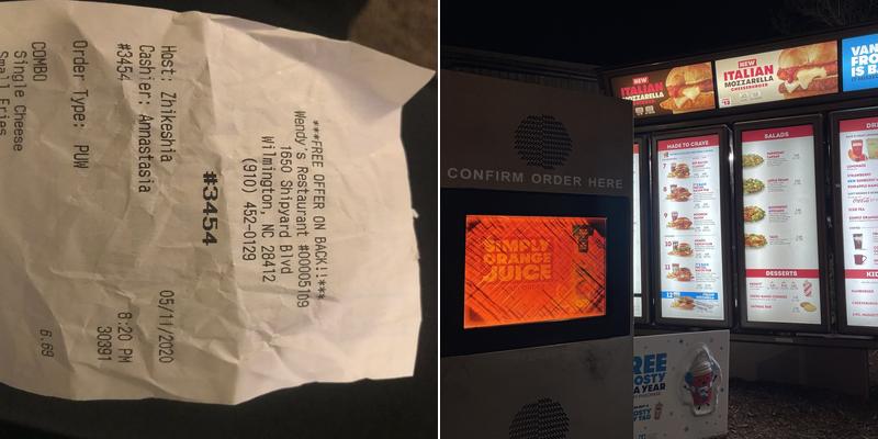 Wendy's Menu