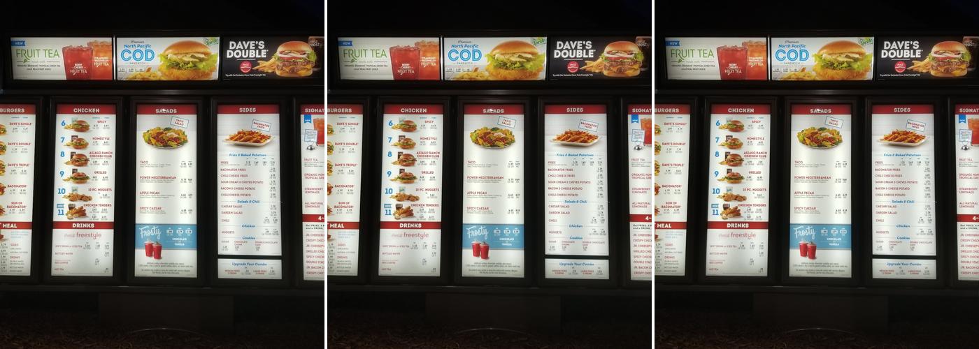 Wendy's Menu