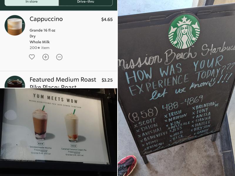 Starbucks Menu