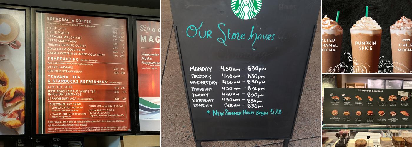 Starbucks Menu