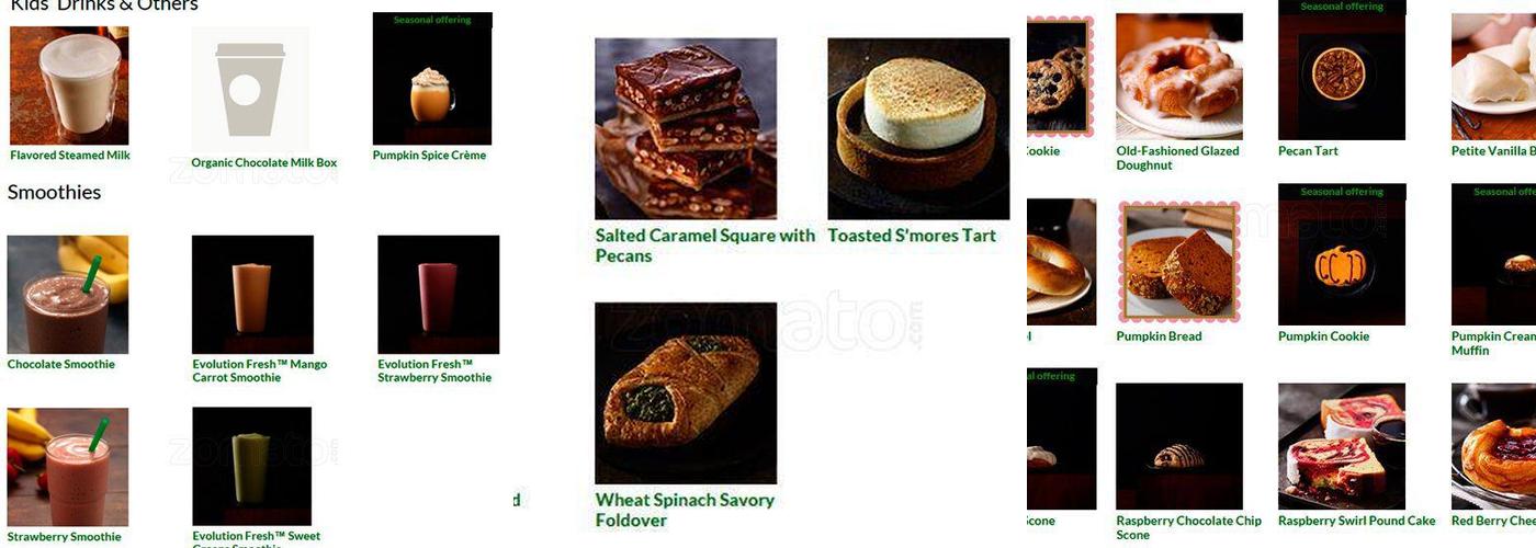 Starbucks Menu