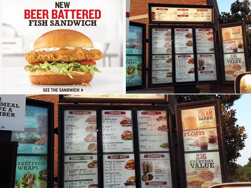 Arby's Menu
