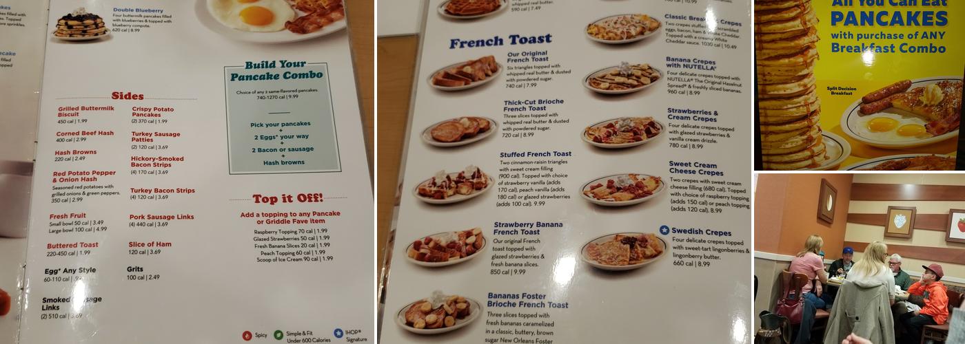 IHOP Menu