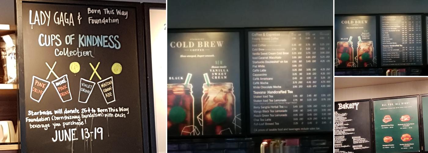 Starbucks Menu