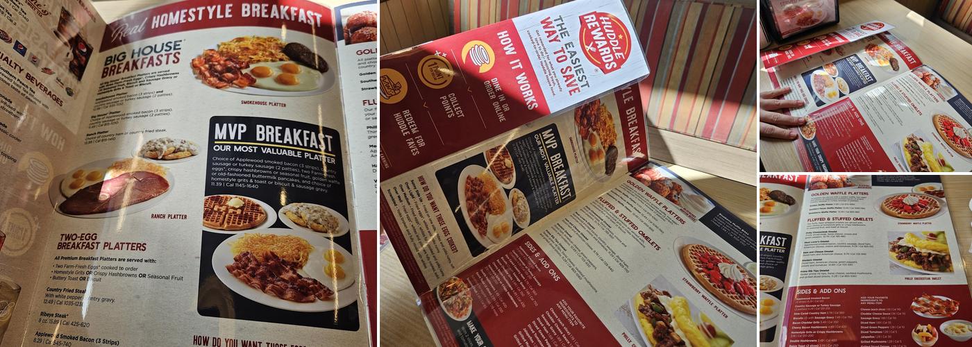 Huddle House Menu