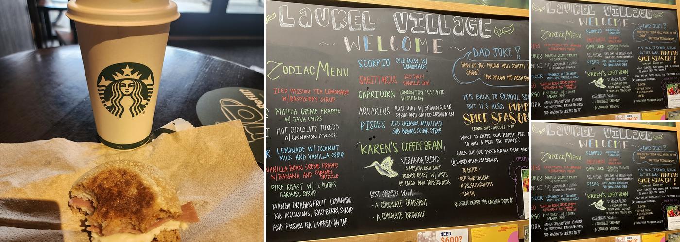 Starbucks Menu