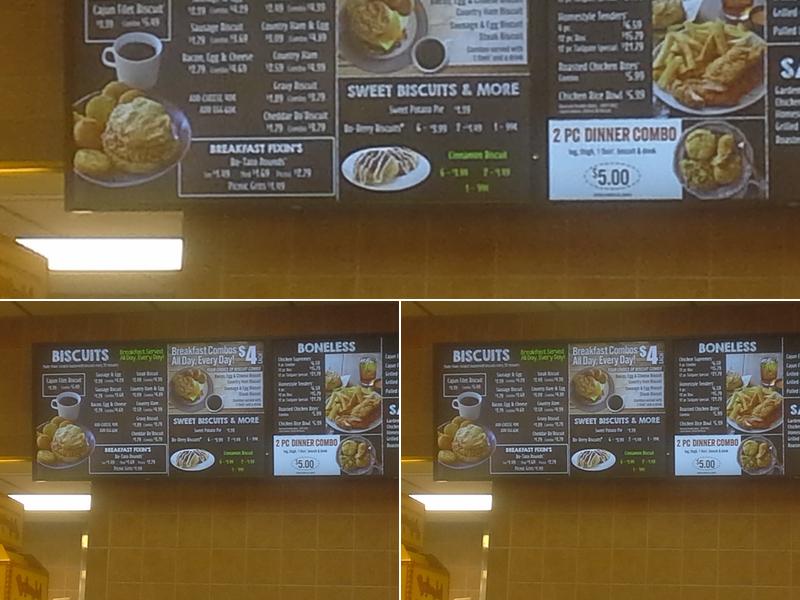Bojangles Menu