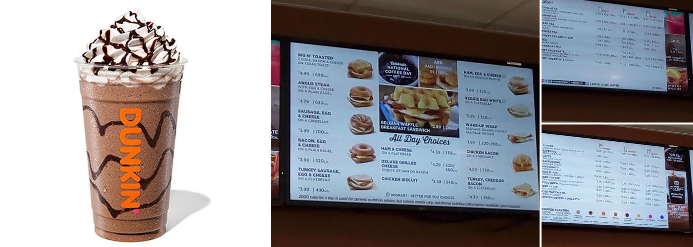 Dunkin' Menu