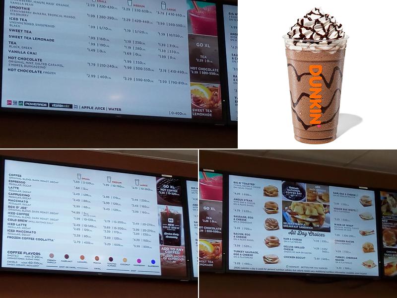 Dunkin' Menu