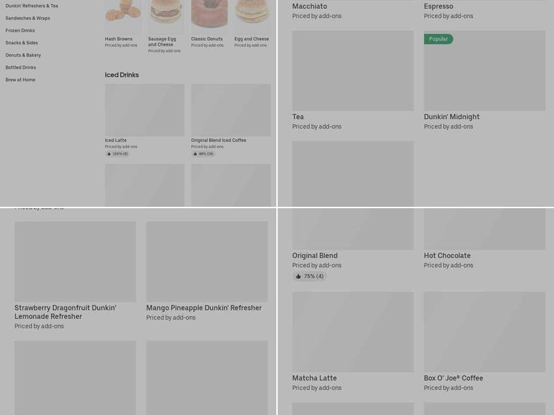 Dunkin' Menu