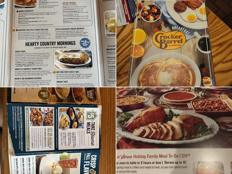 Cracker Barrel Old Country Store Menu