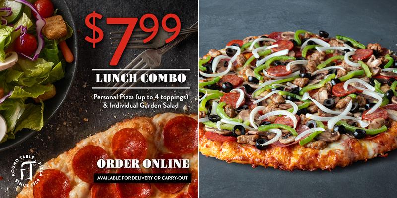 Round Table Pizza Menu