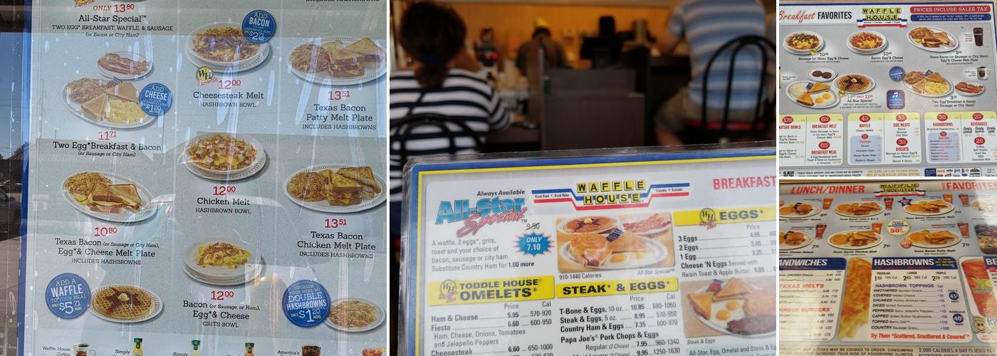Waffle House Menu