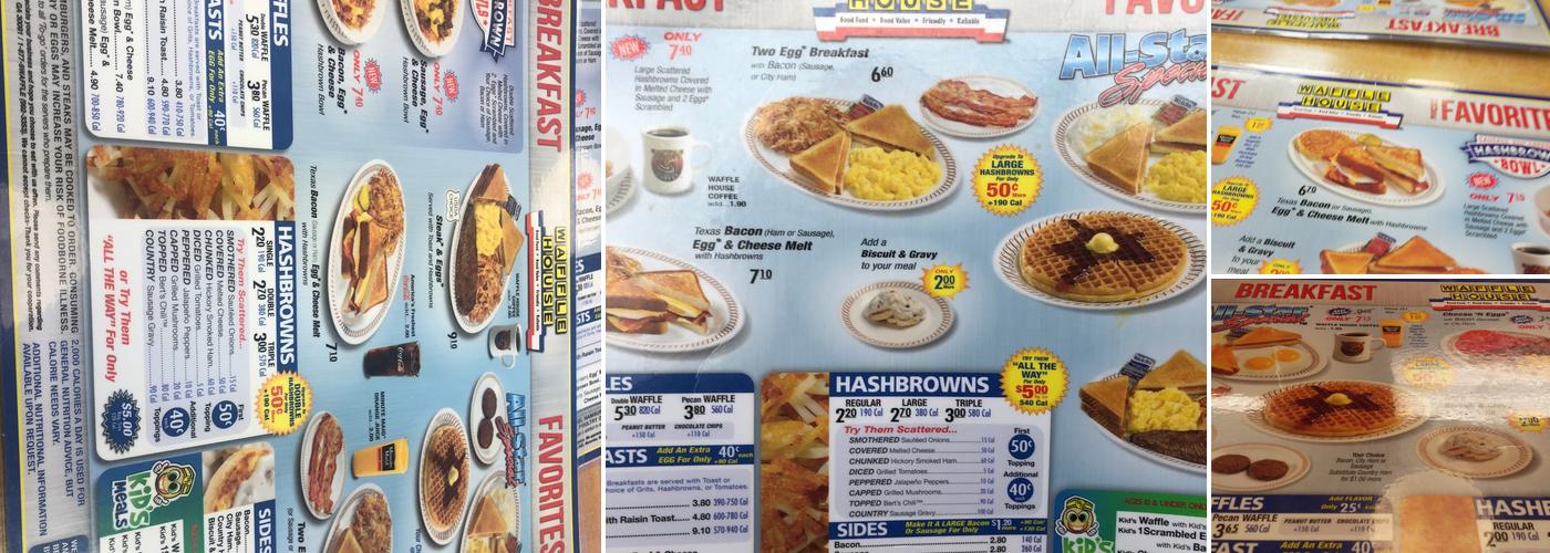 Waffle House Menu